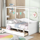 Bellemave® Twin Size Canopy Daybed with 2 Drawers - Bellemave